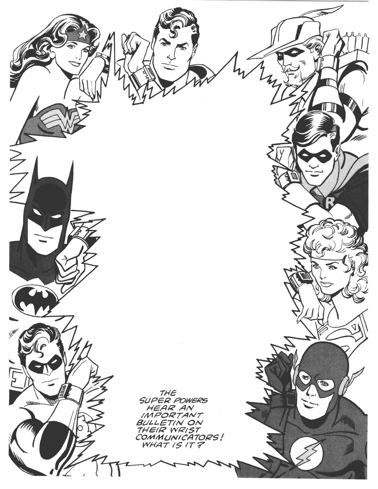 The Super Powers Anti-Coloring Book®